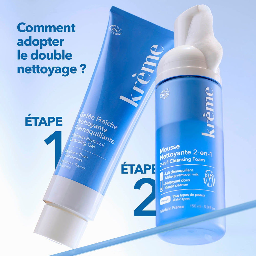 Mousse Nettoyante 2-en-1